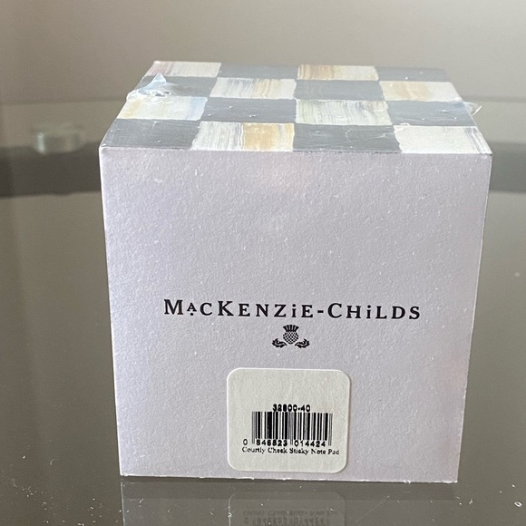MacKenzie-Childs Courtly Check Sticky Note Pad Cube - NEW - Picture 5 of 6